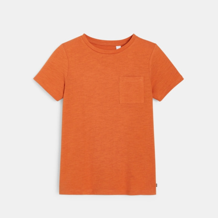 Avis T-shirt basique orange garçon OKAIDI 1