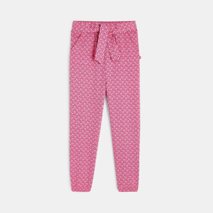 Pantalon fluide imprime rose fille OKAIDI Comparateur Avis Prix