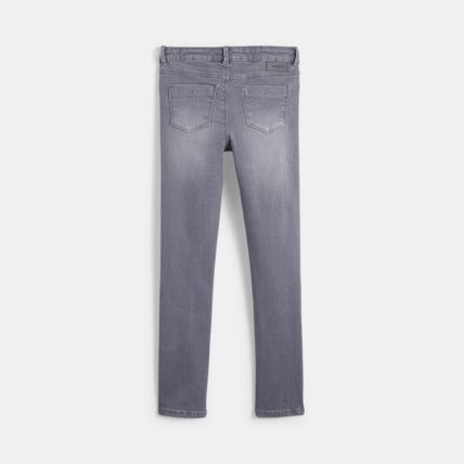 Avis Jean skinny hyper stretch gris fille OKAIDI 2