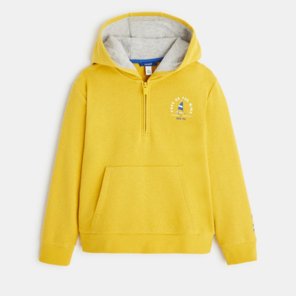 Avis Sweat-shirt à capuche jaune garçon OKAIDI 2