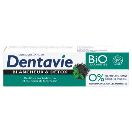 Avis Dentifrice Blancheur et Détox Dentavie 1