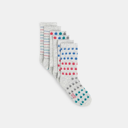 Avis Chaussettes fantaisie (lot de 3) grises fille OKAIDI 1