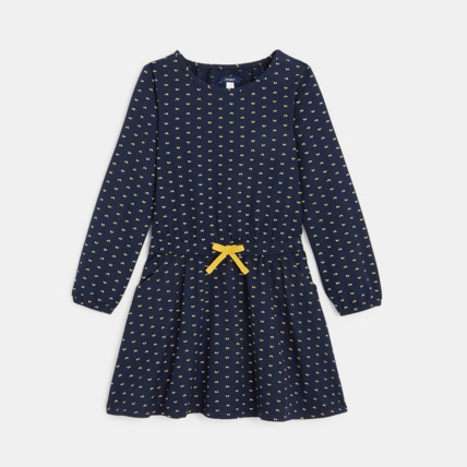 Avis Robe manches longues imprimée bleue fille OKAIDI 2