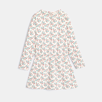 Avis Robe en molleton imprimé blanche fille OKAIDI 3