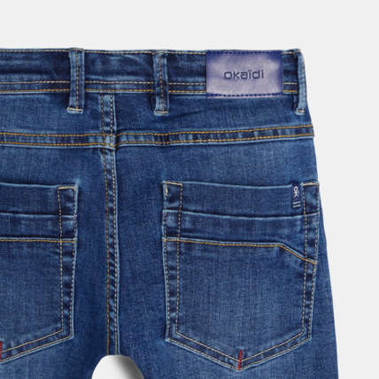 Avis Bermuda slim en jean hyper stretch bleu garçon OKAIDI 5