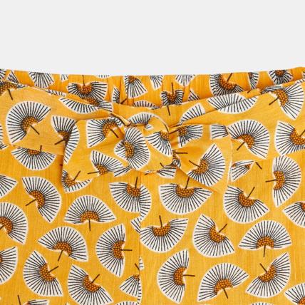 Avis Pantalon court et large jaune fille OKAIDI 2