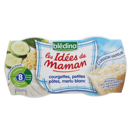 Avis LES IDEES DE MAMAN Courgettes pâtes merlu  Blédina 1