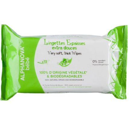 Avis Lingettes bébé bio (x72) ALPHANOVA 1