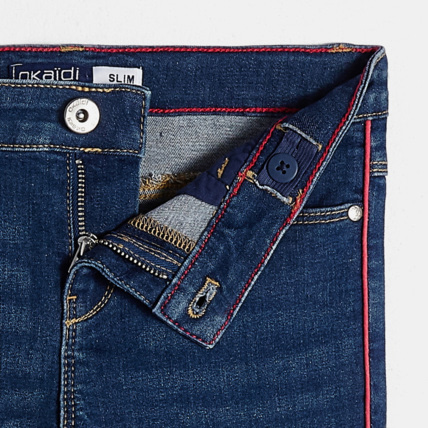 Avis Jean slim hyper-stretch bleu fille OKAIDI 3