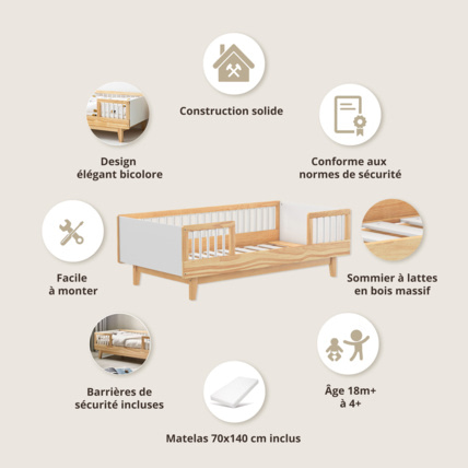 Avis Lit enfant avec matelas Cerise Petite Amélie 3