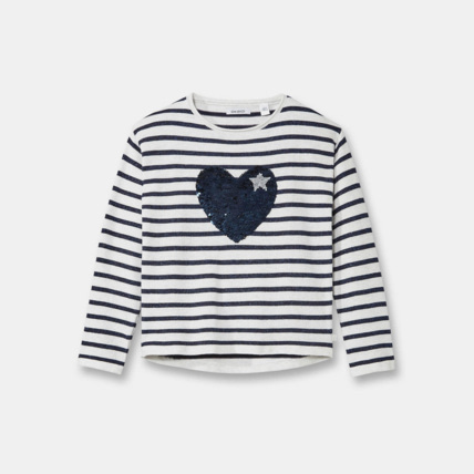 Avis Pull à sequins magiques bleu fille OKAIDI 2