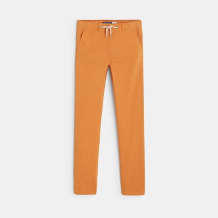 Avis Pantalon en toile unie marron garçon OKAIDI 2