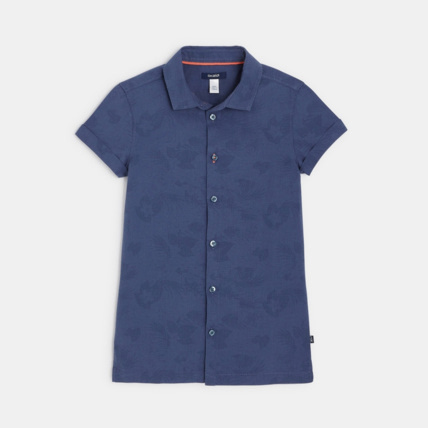 Avis Chemise manches courtes imprimée bleue garçon OKAIDI 1