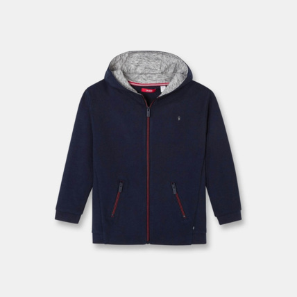 Avis Sweat-shirt zippé bleu garçon OKAIDI 1