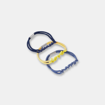 Avis Lot de 3 bracelets à message bleu fille OKAIDI 1