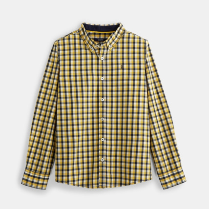 Avis Chemise à carreaux jaune garçon OKAIDI 1