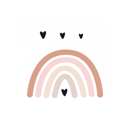 Avis Stickers arc-en-ciel avec des coeurs Mon Lit Cabane 2