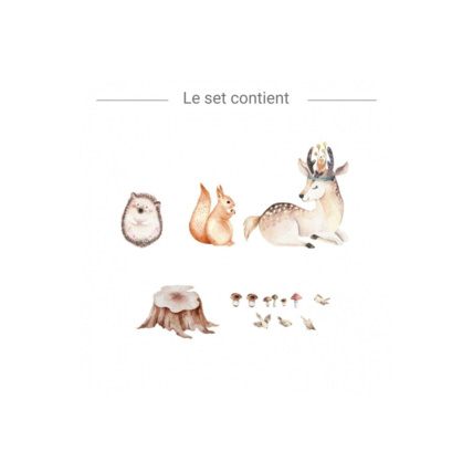 Avis Stickers biche, écureuil et hérisson Mon Lit Cabane 5