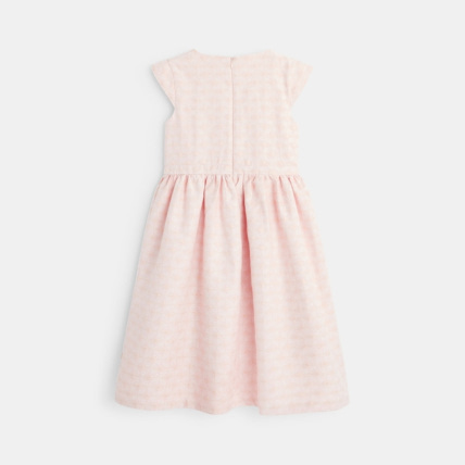 Avis Robe manches courtes effet brocart rose fille OKAIDI 3