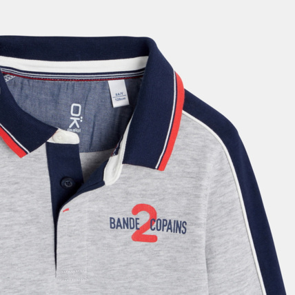 Avis Polo rugby gris garçon OKAIDI 2