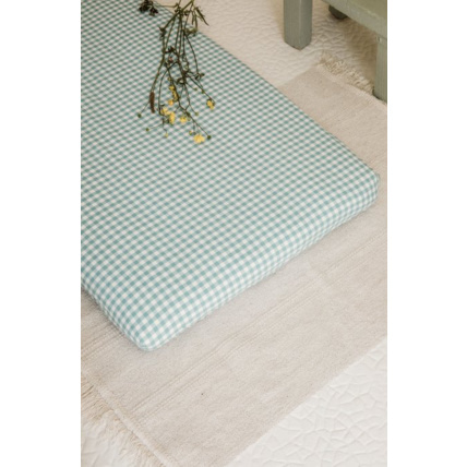 Avis Drap housse berceau percale de coton bio Vichy KADOLIS 1
