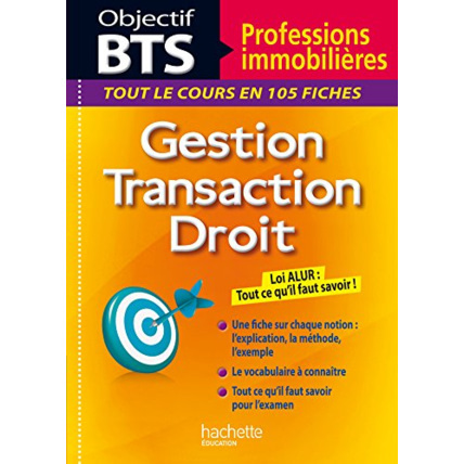 Avis Fiches Objectif BTS Professions immobilières Hachette Éducation 1