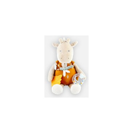 Avis Peluche d'activités Tiga en Veloudoux et mousseline de coton BIO NOUKIE'S 1