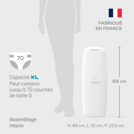 Avis Poubelle à couches Classic XL Angelcare 9
