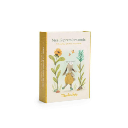 Avis Cartes Mes 12 premiers mois Trois petits lapins moulin Roty 1