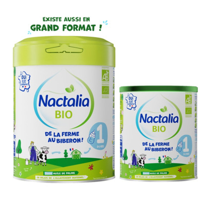 Avis Lait infantile 1er âge 400g Nactalia BIO 2
