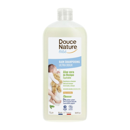 Avis Bain Shampoing Bébé Ultra Doux - Aloe Vera DOUCE NATURE 1