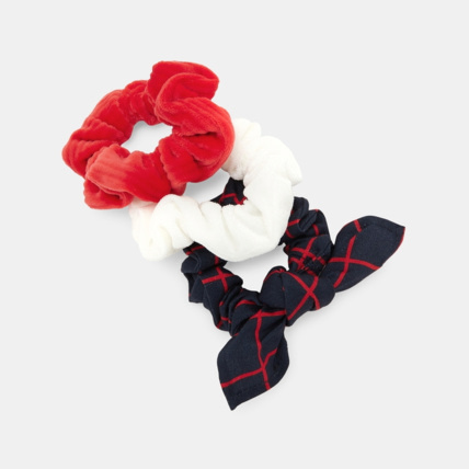 Avis Chouchou en tissu (lot de 3) rouge fille OKAIDI 1