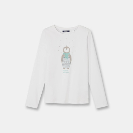 Avis T-shirt à motif vert fille OKAIDI 1