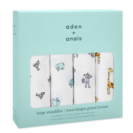 Avis Lot de 4 maxi langes Swaddle  ADEN + ANAIS 2