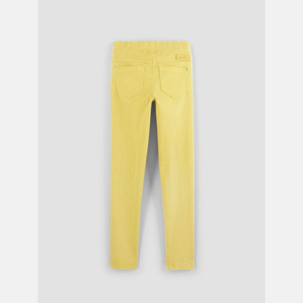 Avis Tregging toile couleur hyper stretch jaune fille OKAIDI 2