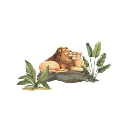 Avis Stickers lions et plantes Mon Lit Cabane 1