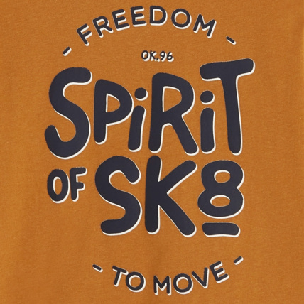Avis T-shirt à message "Freedom to move" marron garçon OKAIDI 2