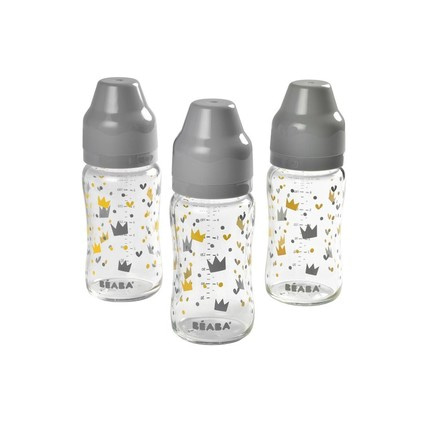 Avis Set de 3 biberons verre col large BÉABA 1