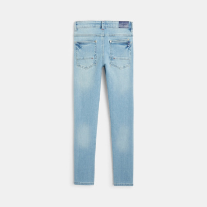 Avis Jean skinny à plis bleu garçon OKAIDI 3