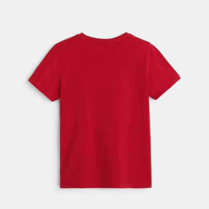 Avis T-shirt avec drapeaux en sequins rouge garçon OKAIDI 2