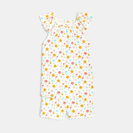 Avis Pyjama imprimé en jersey côtelé 2 pièces fille OKAIDI 2