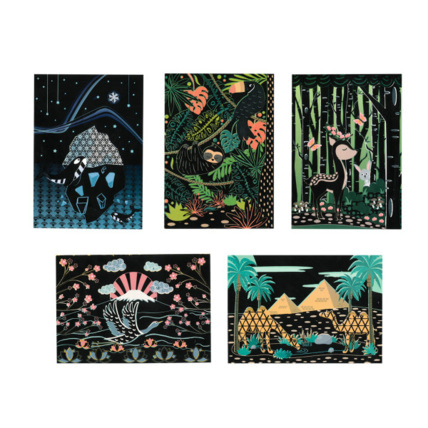 Avis Cartes Postales à Gratter - Animals World Tour LOOLIPO 1