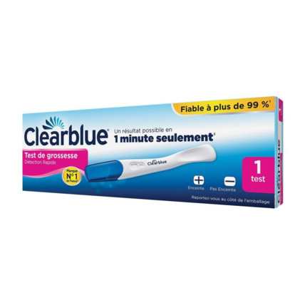 Avis Test de grossesse Détection Rapide CLEARBLUE 1