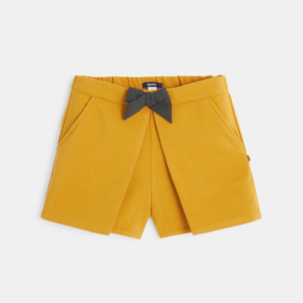 Avis Short uni et nœud papillon jaune fille OKAIDI 2