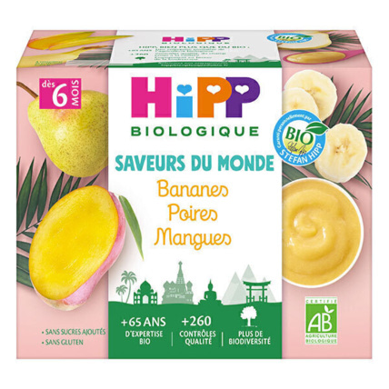 Avis Coupelles Banane Poire Mangue Bio HIPP 1