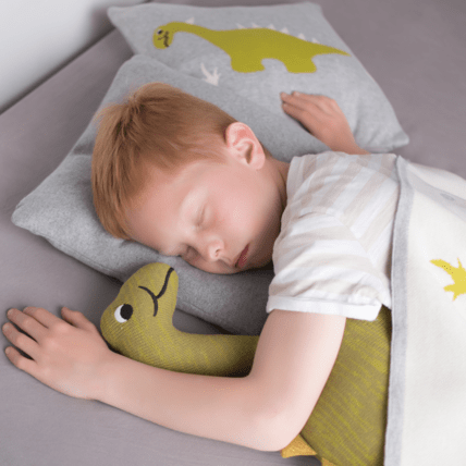Avis Taie de coussin en tricot de coton, DINO Sevira Kids 2