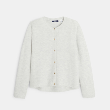 Avis Gilet côtelé boutonné gris fille OKAIDI 1