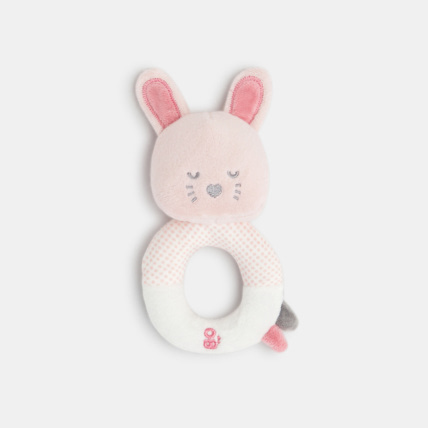 Avis Peluche hochet lapin rose OBAÏBI 1