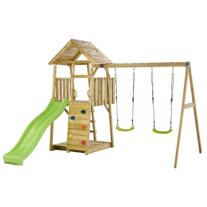 Avis Aire de jeux portique en bois WOODI Kangui 4