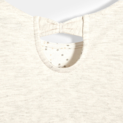 Avis T-shirt détail nœud beige fille OKAIDI 3